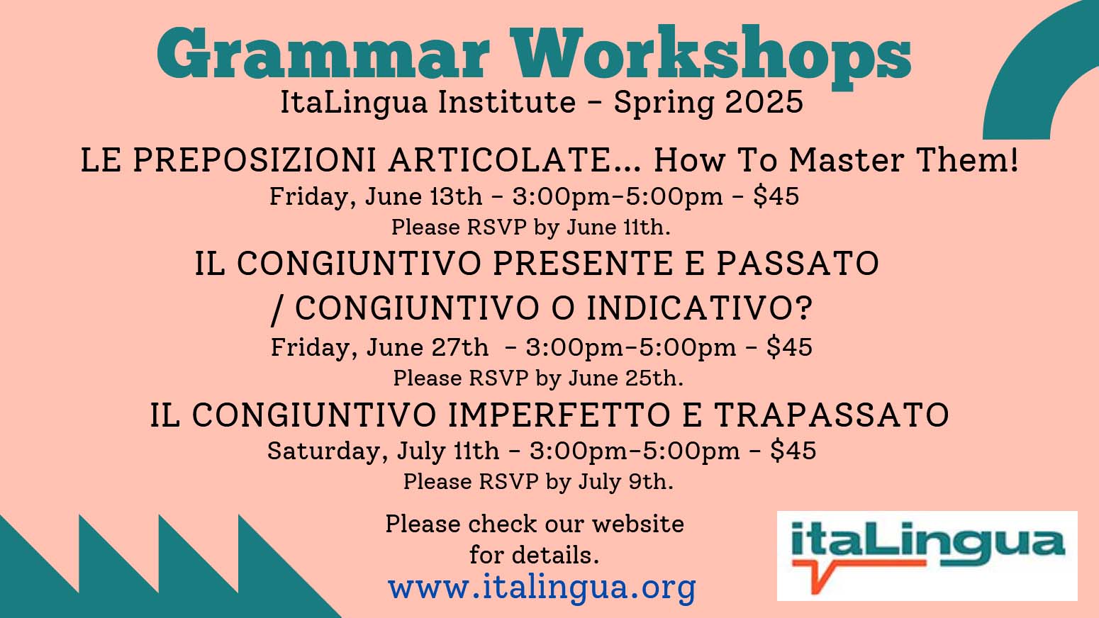 2025-3 Workshops